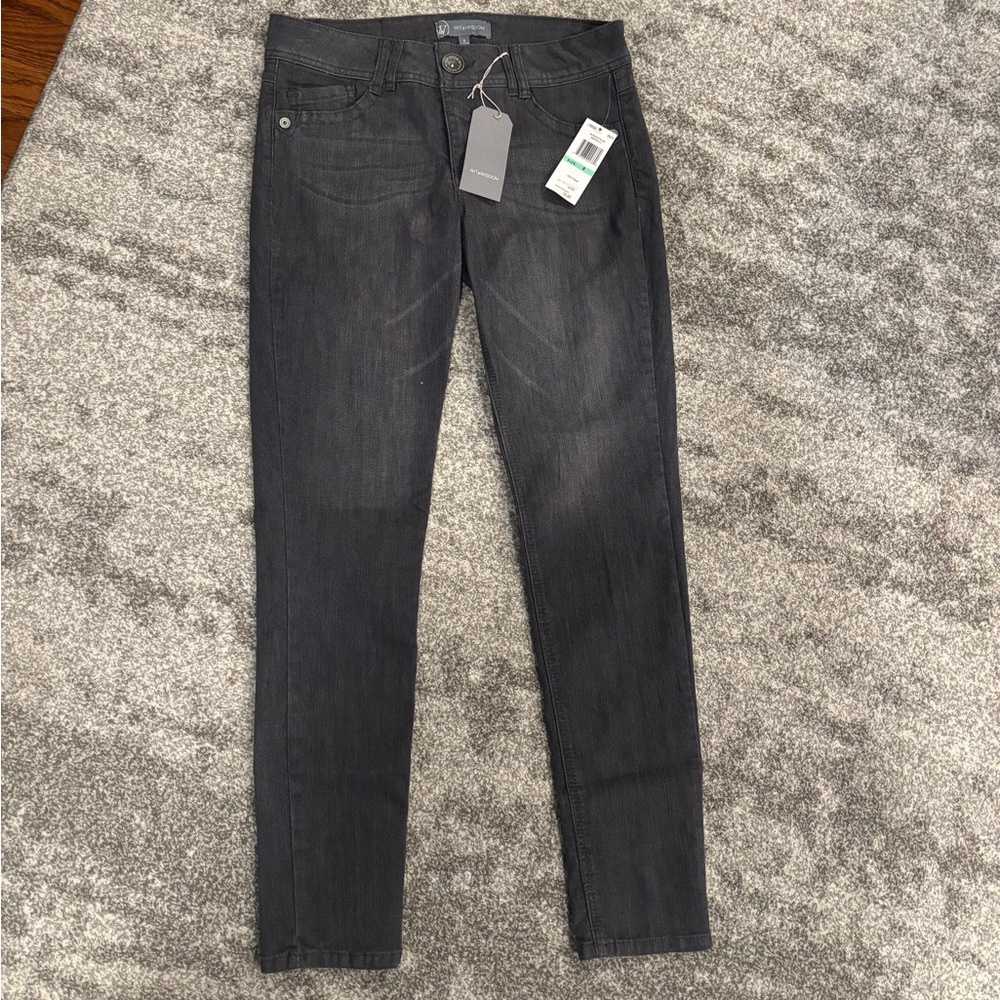Wit & Wisdom black washed/ gray jeans size 8 NWT